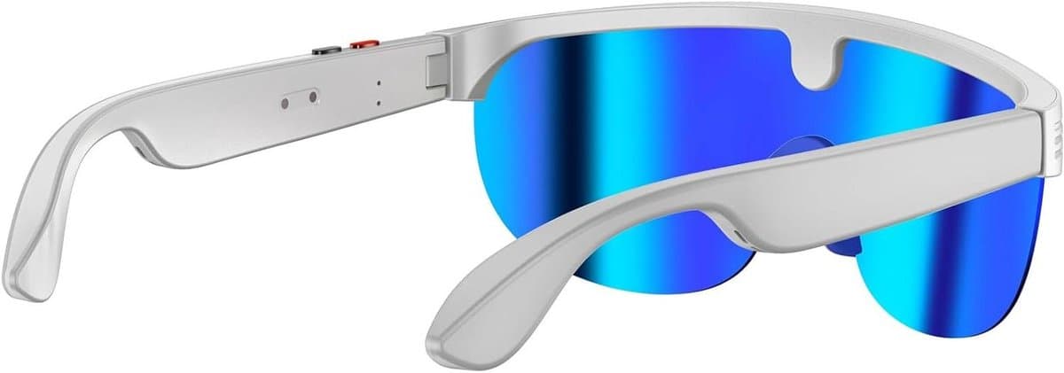 Slimme Fietsbril - AI Camera - Buitenactiviteiten - Ruisonderdrukking - 15.6 cm - Wit