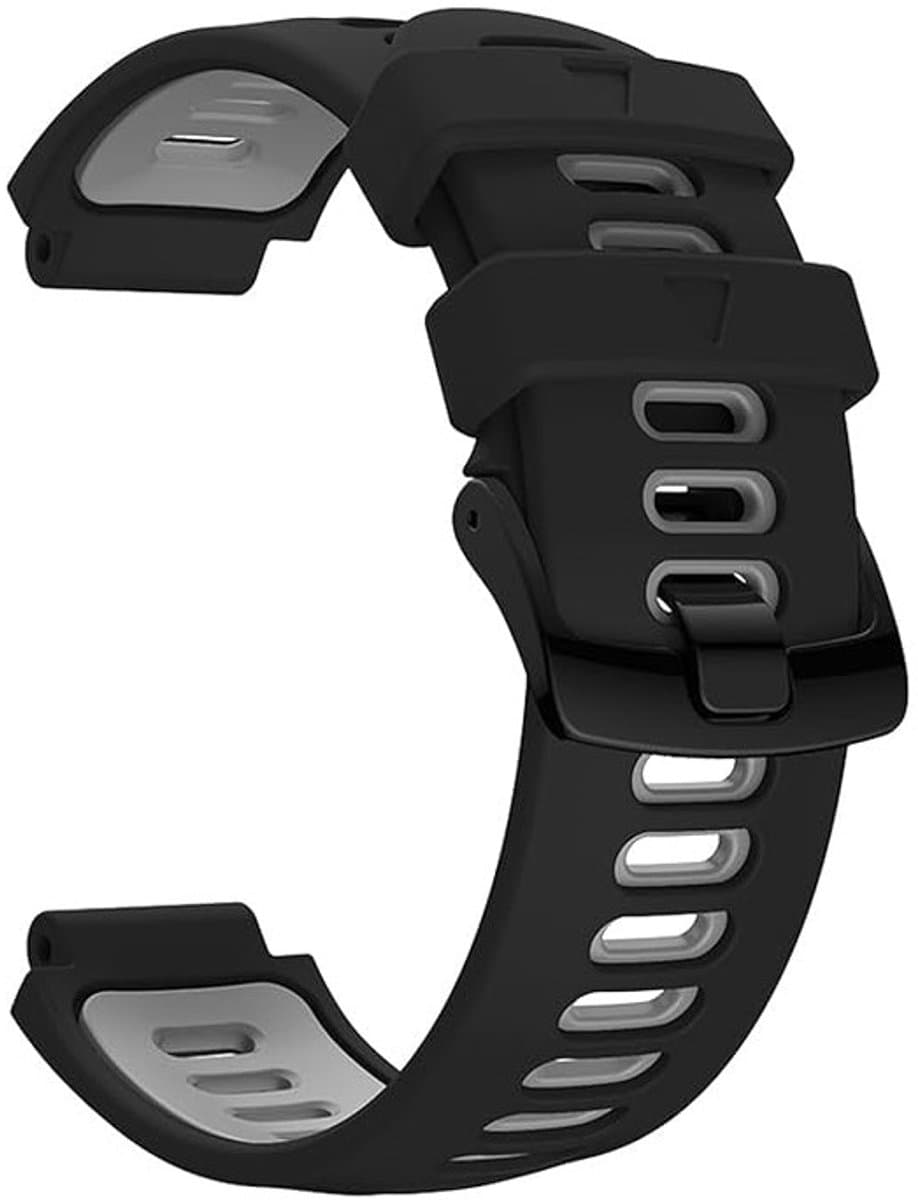 Geschik voor Garmin Forerunner 220/230/235/620/630/735XT armband siliconen Zwart