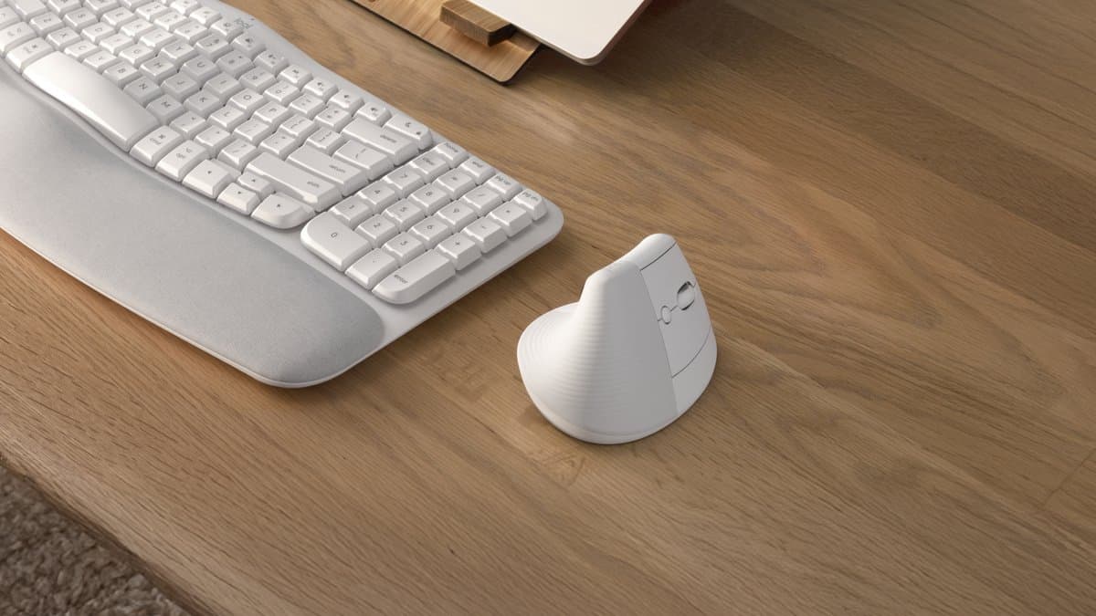 Logitech Lift Verticale Ergonomische Muis Wit
