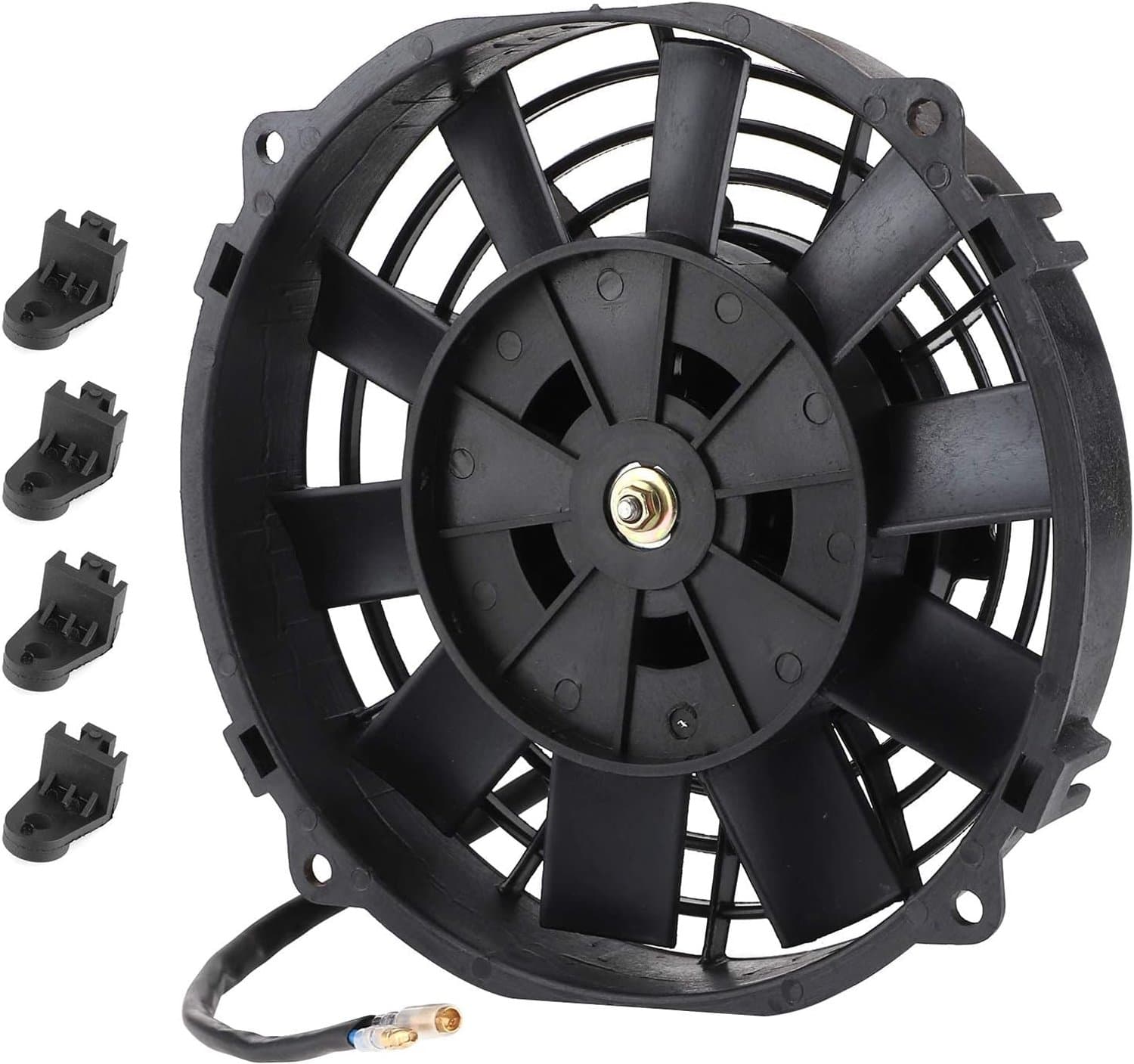 QEVA Radiator Ventilator - Ventilatorkachel - Elektrische Ventilator - Zwart - 23cm x 22cm x 8cm