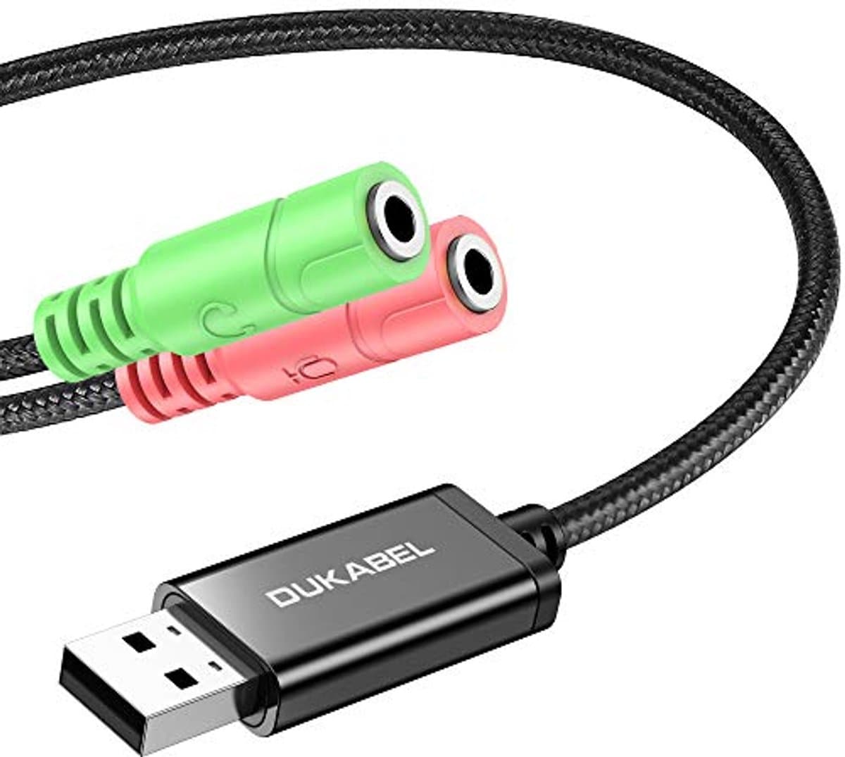 Externe USB-geluidskaart voor Computer en Laptop met 2x 3,5 mm Jack - Ideaal voor Gaming en Headsets
