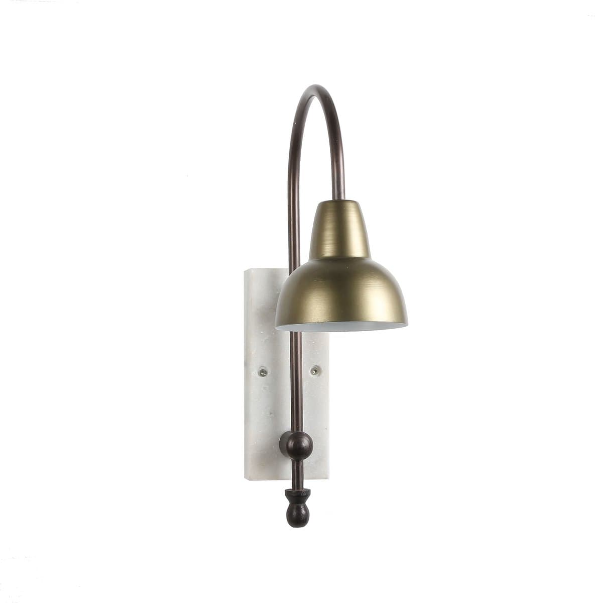Casa Vivante vita wandlamp donkergoud maat: 30 x 12,5 x 46cm - DONKERGOUD