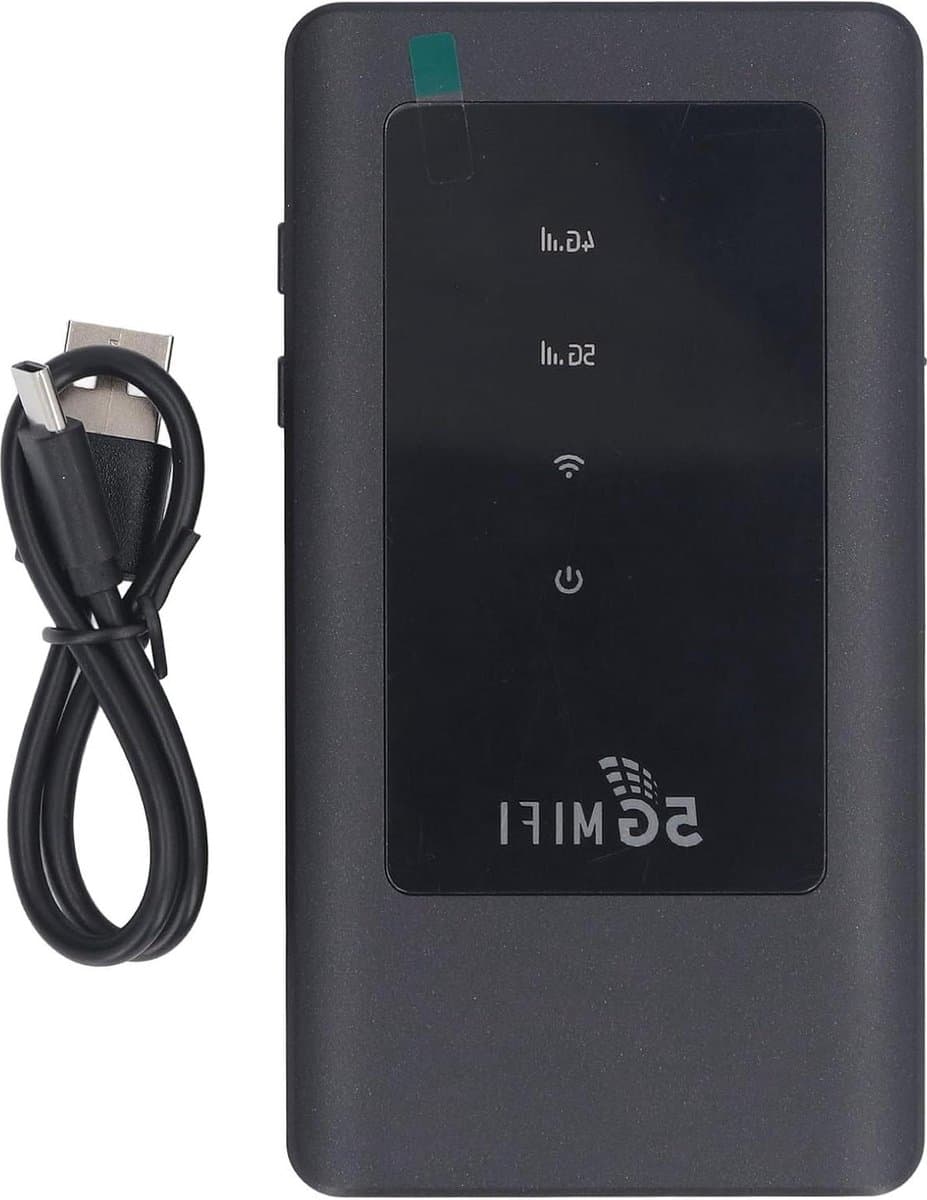 Draagbare Mobiele Hotspot Dual Band Wifi 5G - Hoge Snelheid - Lage Latentie - Tot 16 Apparaten - Reizen en Kamperen - Ideale 5G Wifi voor Telefoons, Laptops, Tablets en Gameconsoles .