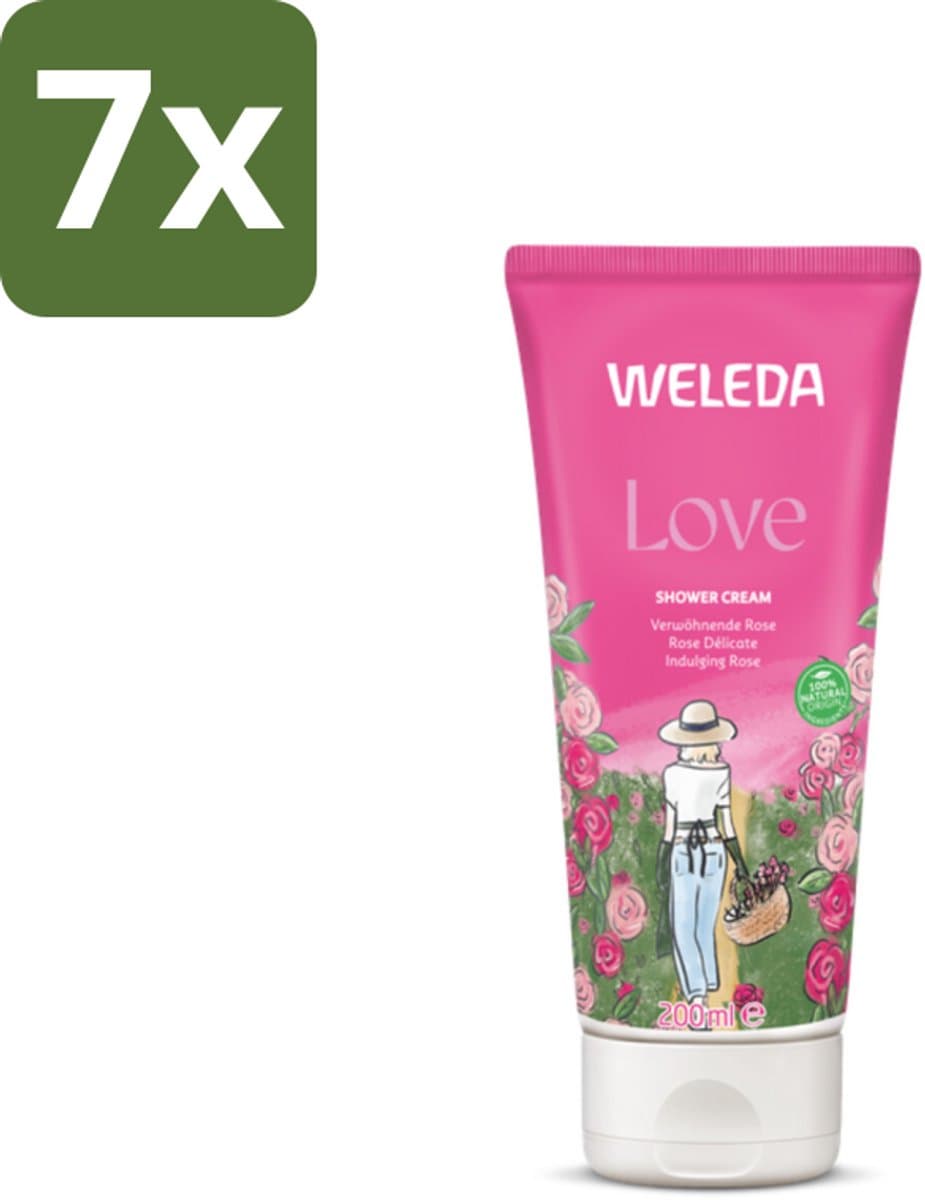 WELEDA - Douchecrème Aroma Shower Love - 200 ml - Bulkverpakking - 7 stuks