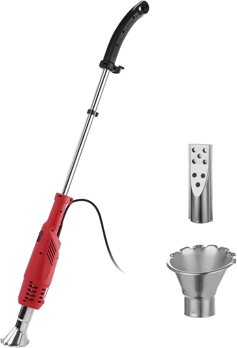 DYNA® Onkruidbrander Electrisch - Onkruidbrander - Electrische Onkruidbrander - 650 Graden - Rood - 240cm x 7cm x 95cm