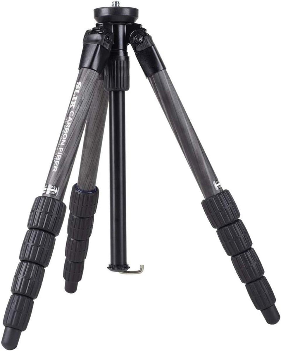 Carbon Fiber Statief - Maximale Hoogte 131 cm - Zwart