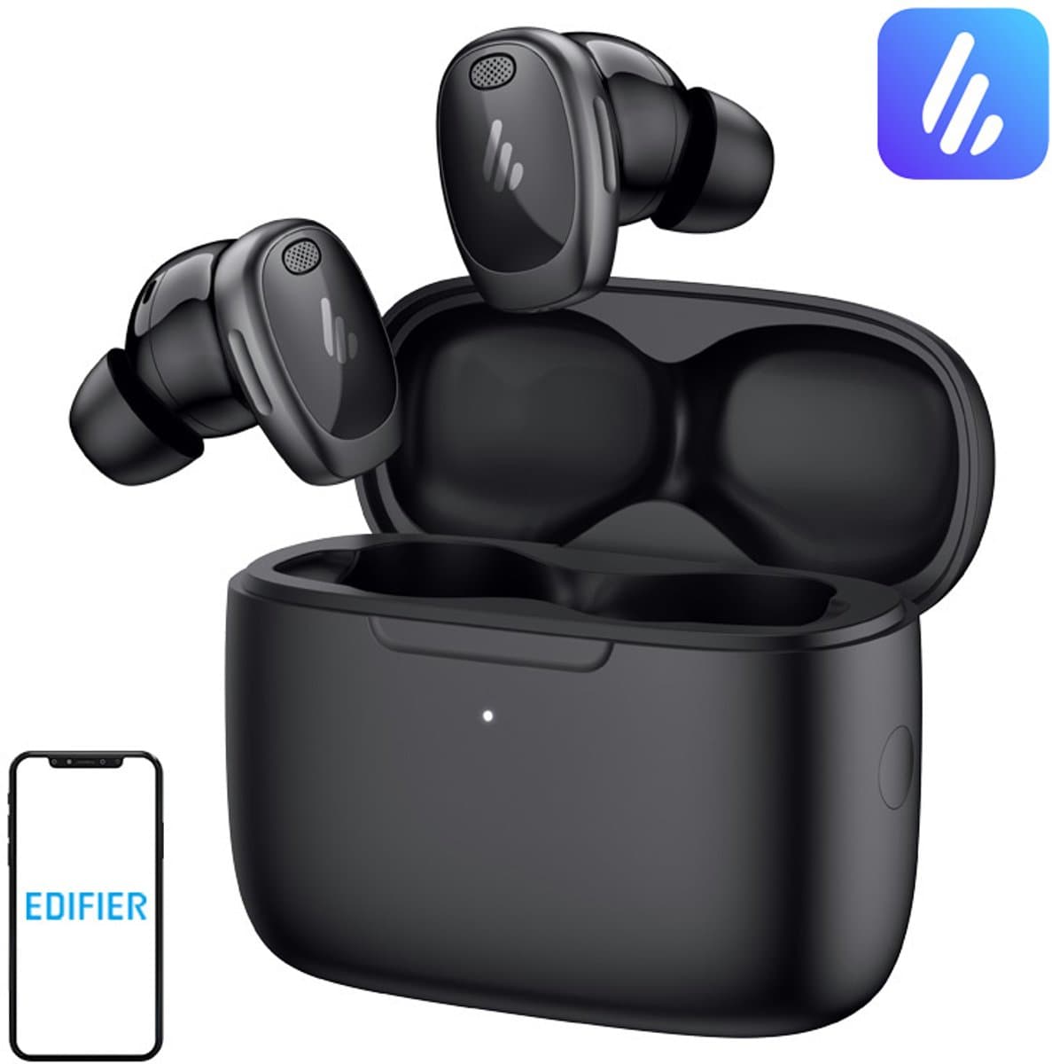 Edifier NeoDots - HiRes draadloze oordopjes met Actieve Noise Cancellation / Zwart
