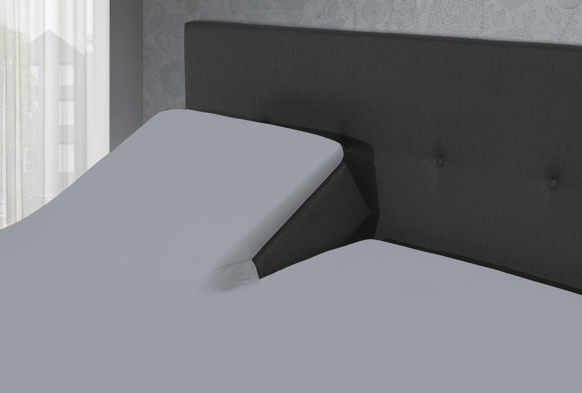 Villa Park - Dubbel Jersey Splittopper - Zilver Grijs / 200x200 cm