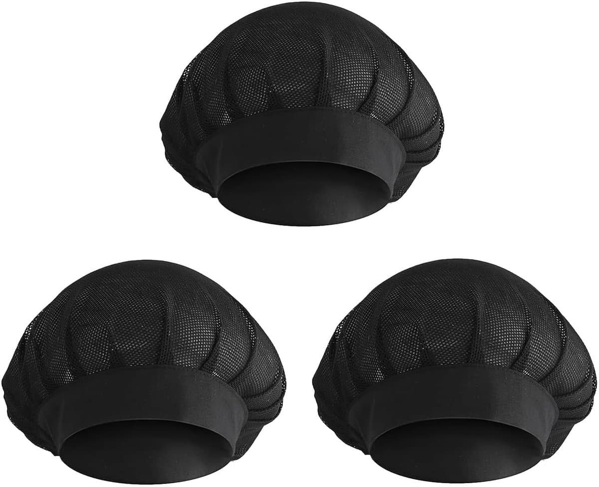 Dailygoods- Koksmuts 3 Stuks - Ademend Mesh - Verstelbaar - Hygiënisch - Duurzaam - Comfortabel Draagcomfort - Haarnet