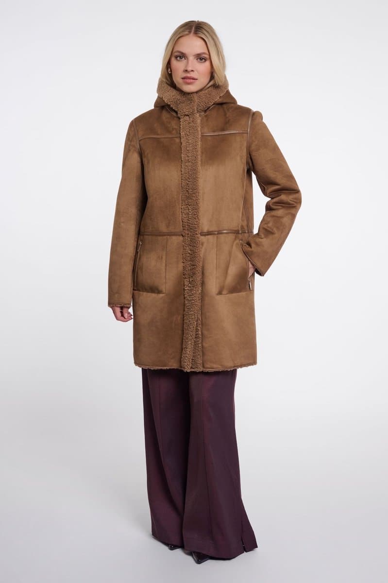 Rino & Pelle Jassen - Alina reversible coat - Toast