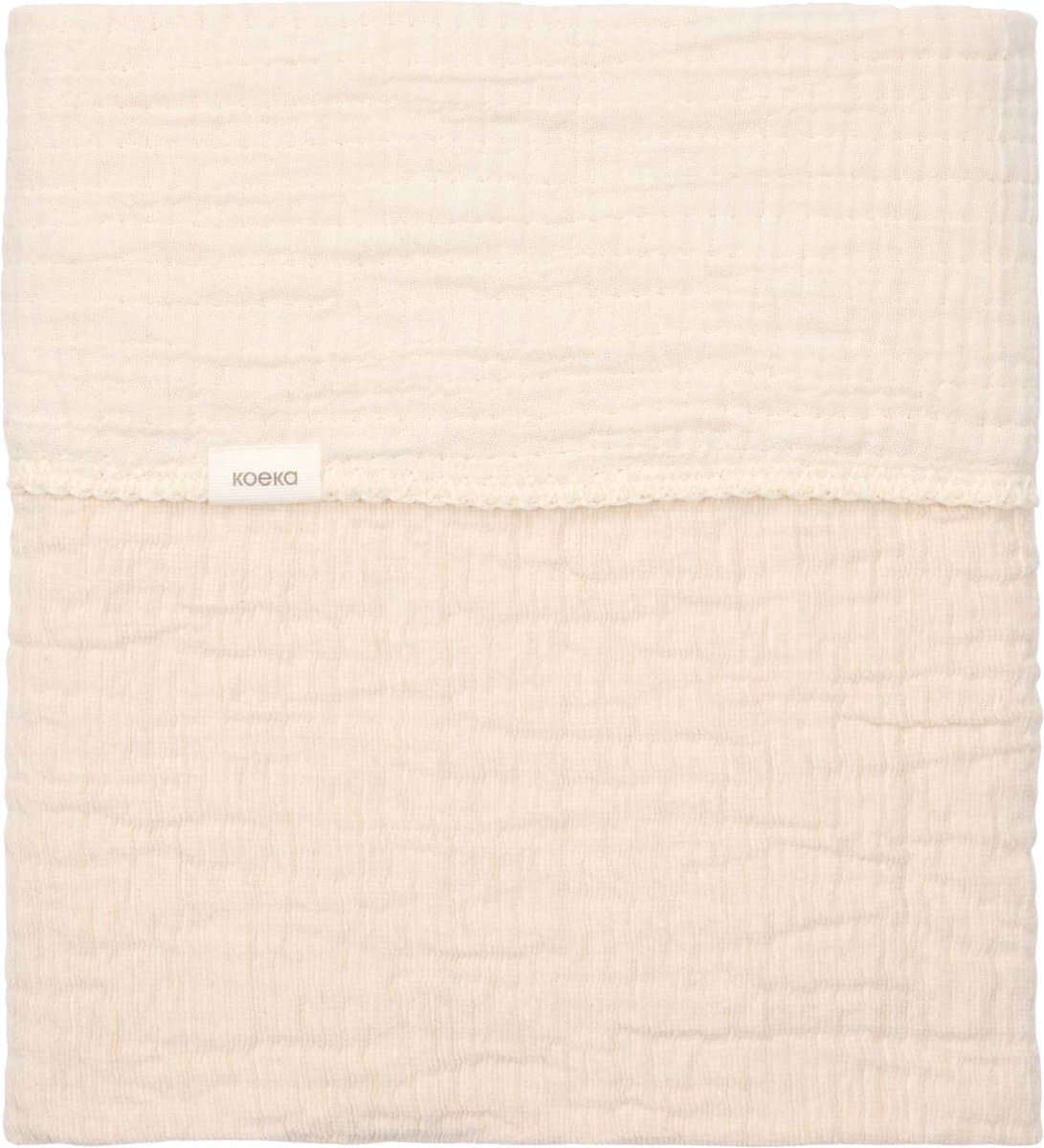 Koeka ledikantdeken Rivoli warm white 100x150