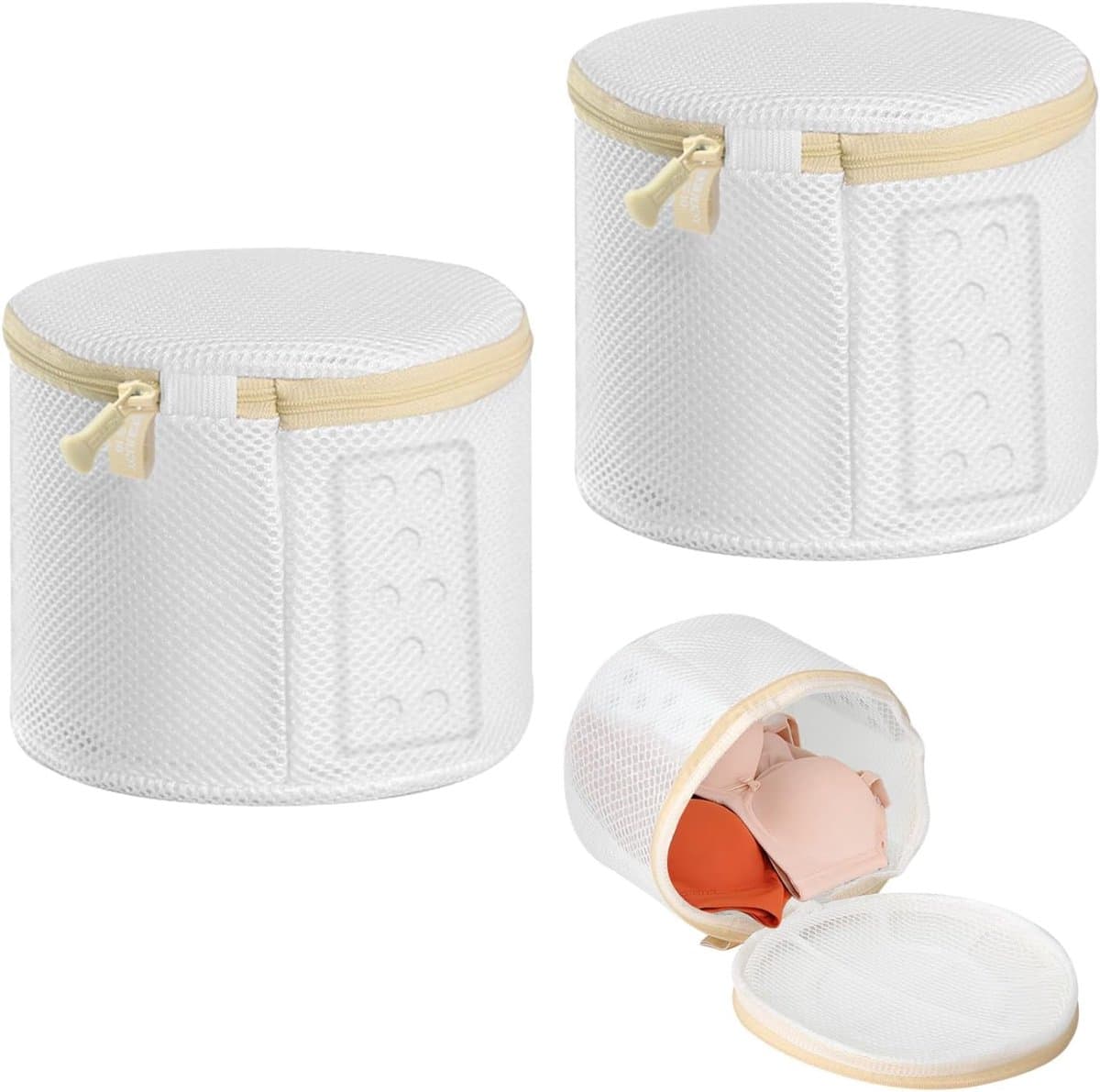 Set van 2 Premium Wasnetten voor Bh's en Ondergoed - Ideaal voor Wasmachine, Beschermt Lingerie en Sokken met Rits