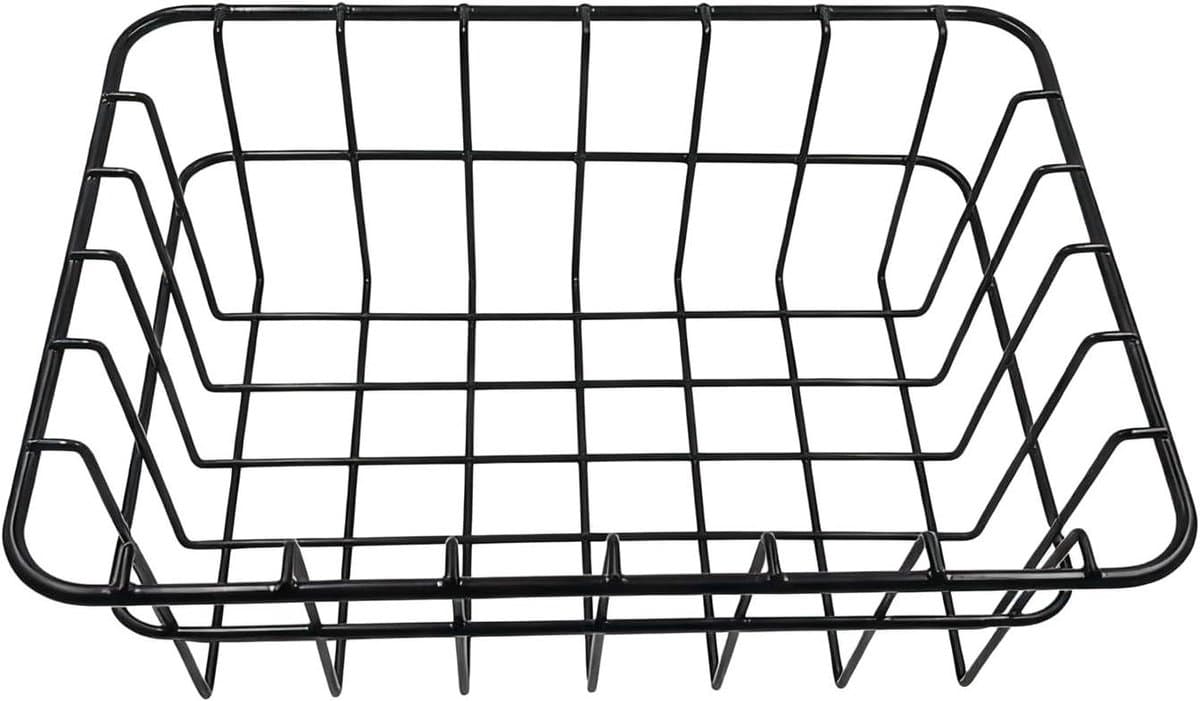 Koelkastopbergmand - Draadmand Organizer - Voorraad Ordenen - Stapelbaar Ontwerp - 25.4 cm - Zilverkleurig