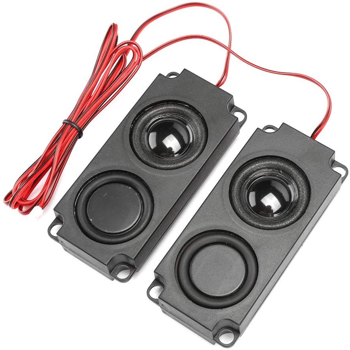 Jhubersproducts - Luidspreker - Draagbare Stereo Kegelluidspreker - 40 Mm Holte - Zware Basaudio - Geschikt voor TV-monitor - 8Ω 5W