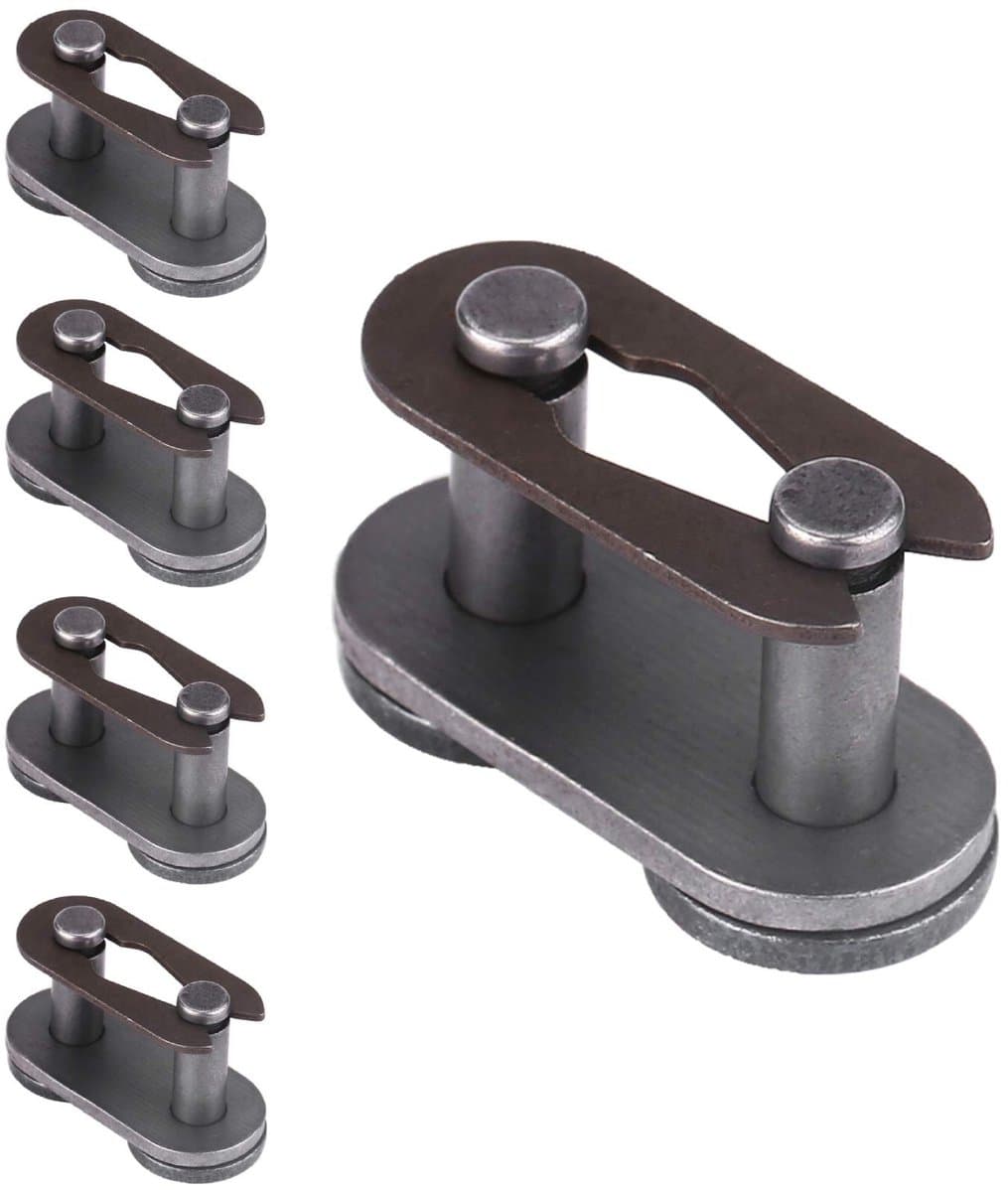 Dailygoods- Verbindingsschakel 5 Stuks - Koolstofstalen Ketting - Reparatie Connector - Split Link - Motorfiets/Scooter - Duurzaam en Betrouwbaar - Kettingschakel