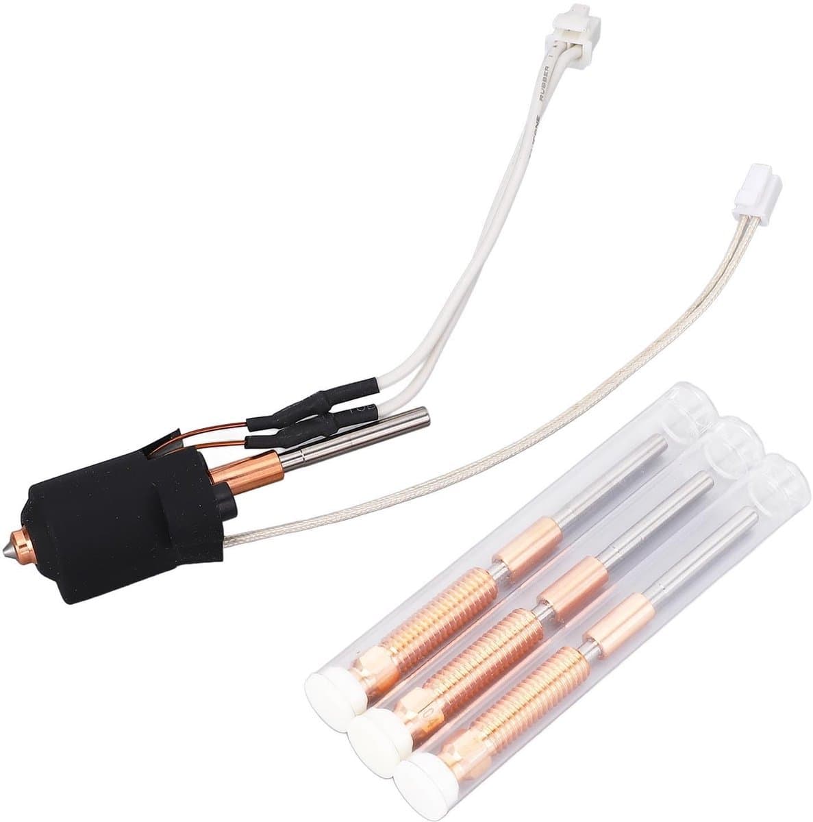 Dailygoods- Hotend Kit Geïntegreerde Mondstuk - 60W Keramische Verwarming - Nozzle 0.4/0.6/0.8mm - Geschikt voor 1.75mm Filament - Verbeterde Verwarmingsefficiëntie - 3D-printer Hotend