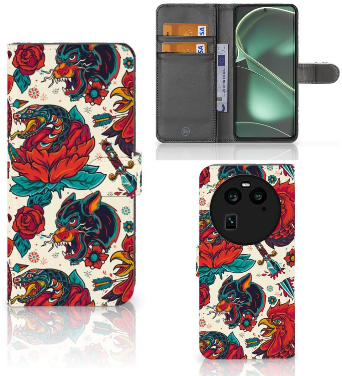 Telefoonhoesje met foto voor OPPO Find X6 Old Skool