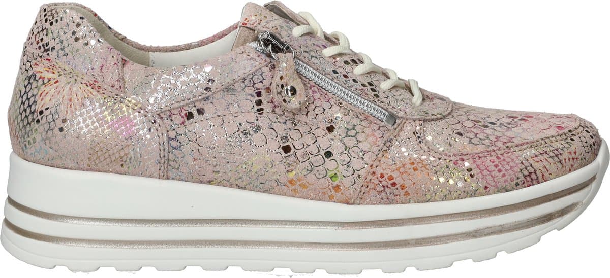 Dames Veterschoenen Waldlaufer H-lana Rosa Lightgold Multi - Maat 4½