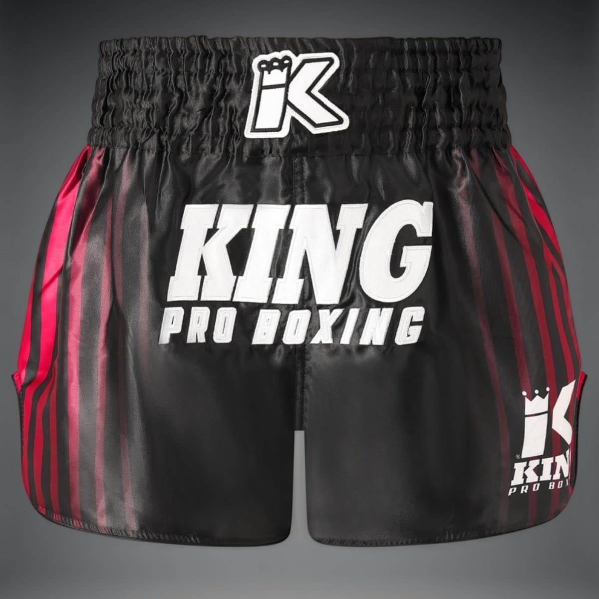 King Pro Boxing BLOODLINE Muay Thai Shorts - Kickboksen & Muay Thai – Zwart/Rood - XXL