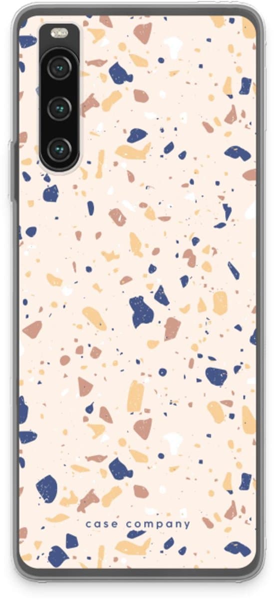 Case Company® - Hoesje geschikt voor Sony Xperia 10 IV hoesje - Terrazzo N°23 - Soft Cover Telefoonhoesje - Bescherming aan alle Kanten en Schermrand
