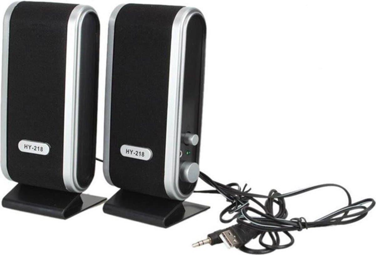 Premium Speakerset PC - USB Multimedia Stereo Speakers - 3.5mm Jack Voor Desktop - Hoge Kwaliteit Geluid Reproductie