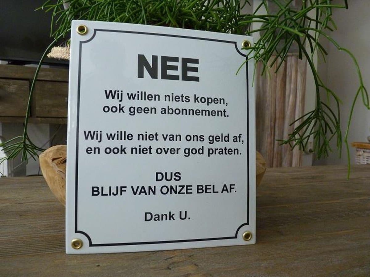 Emaille bord 'Pas op voor de hond!!' waarschuwingsbord \ mancave