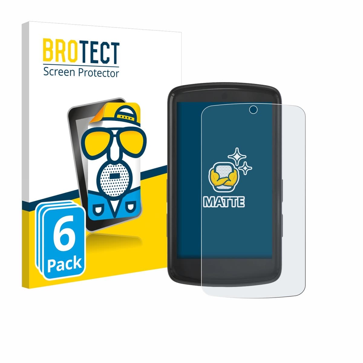 BROTECT - Screenprotector voor Bryton Rider S810 - Folie Beschermfolie matte 6 Stuks