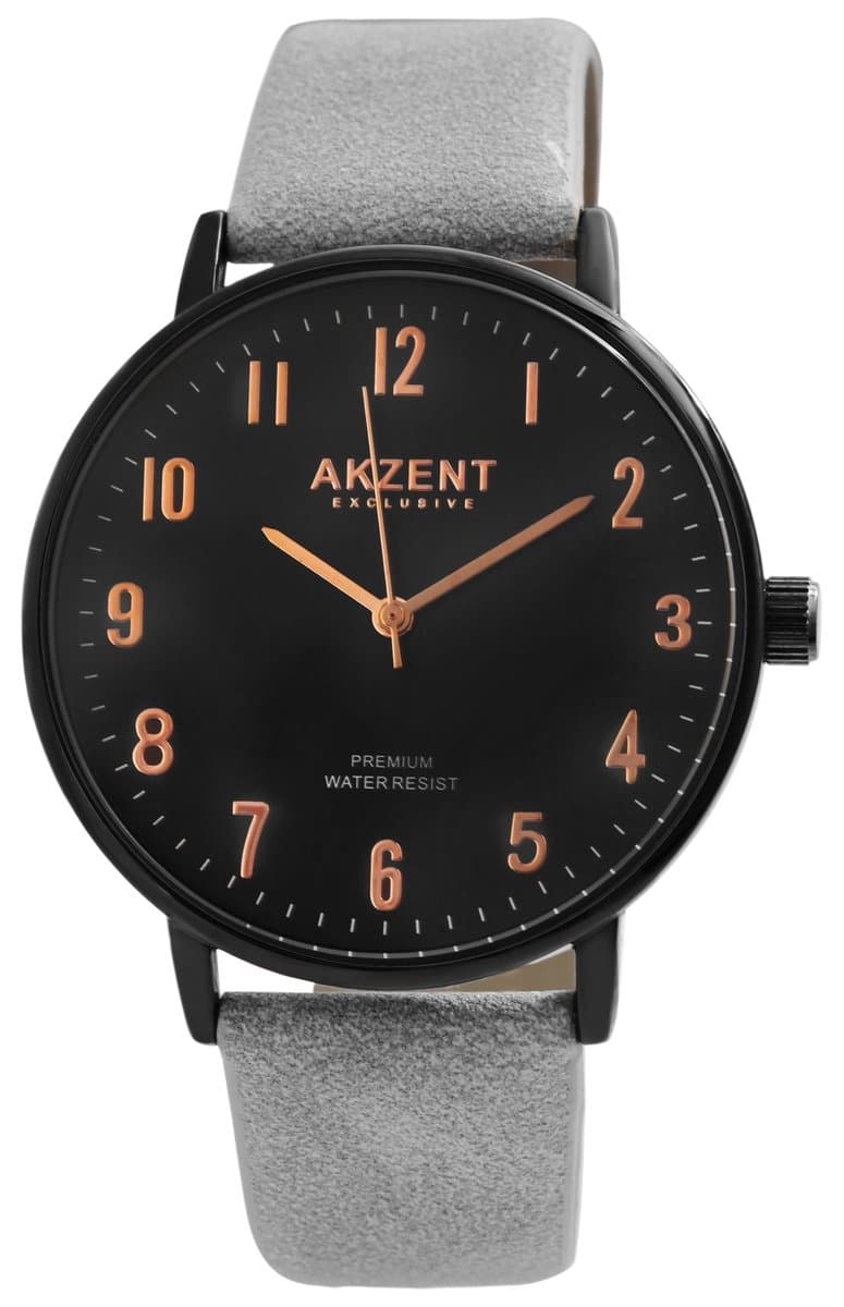 AKZENT Herenhorloge van imitatieleer Shamel AKZENT EXCLUSIVE herenhorloge met imitatieleren band