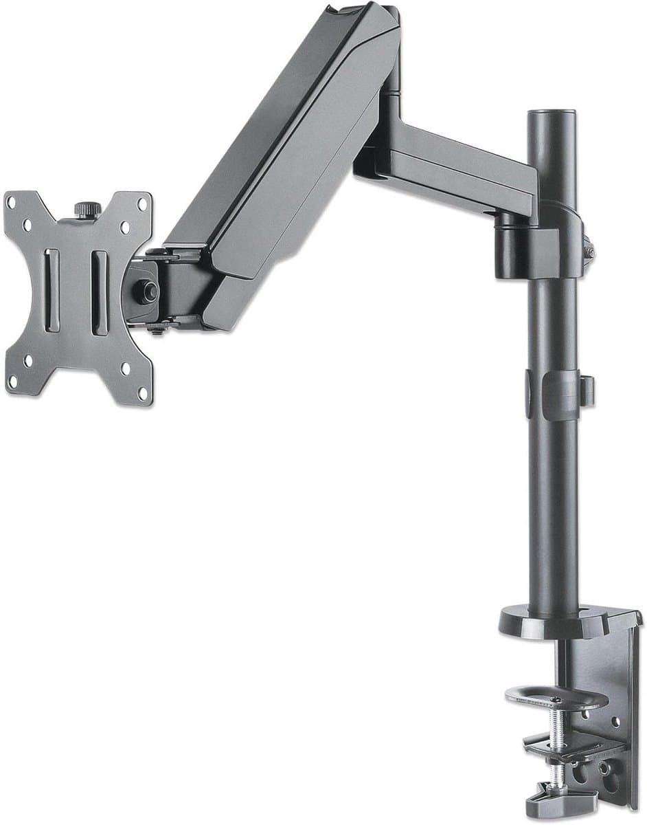 Universele Gasveer Monitorarm voor Scherm 17-32 Inch tot 8KG - Zwart