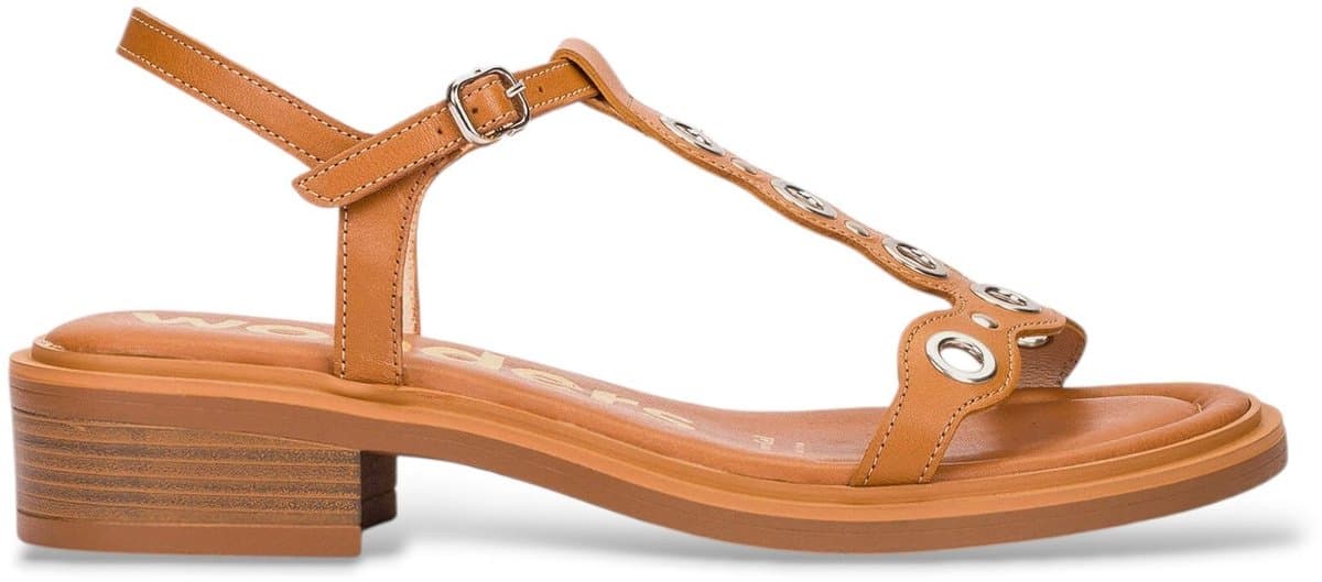 Wonders Bruine Tokat leren sandalen