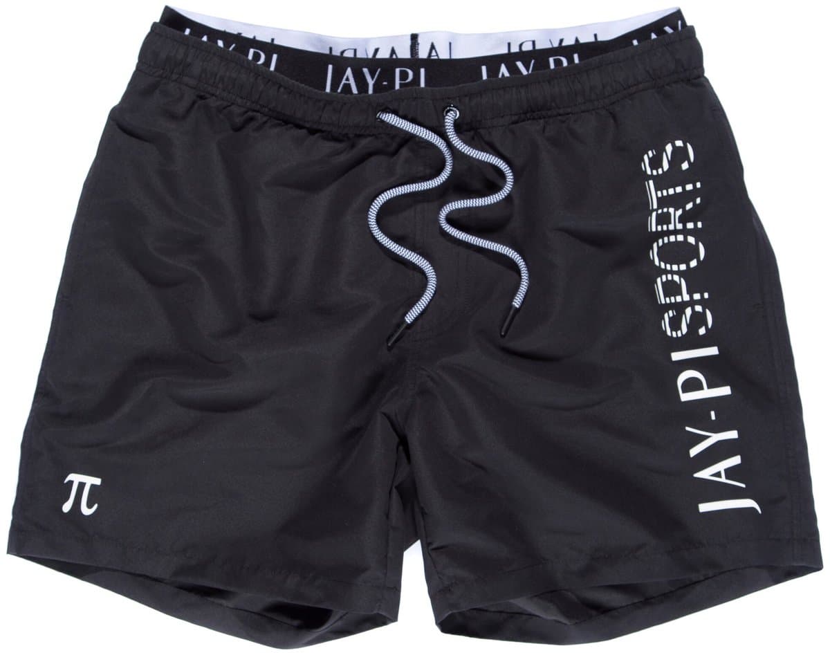 JAY-PI - Heren - Zwembroek beachwear elastische band - Zwart - Maat 7XL