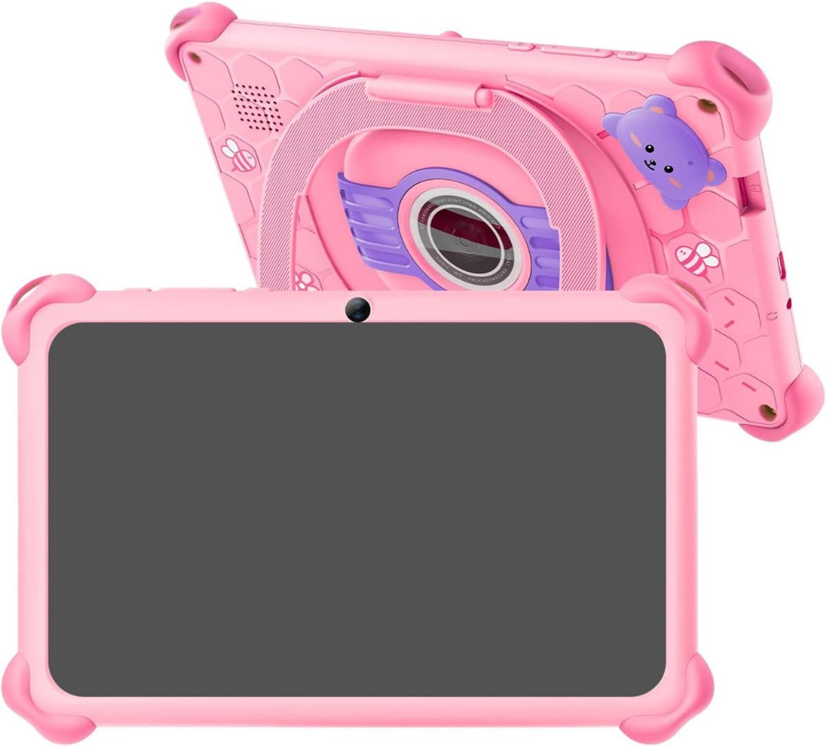 Octav8® Kindertablet - Vanaf 3 jaar - 100% kidsproof - Ook Voor Volwassen Gebruik - Bluetooth - Uitbreidbare WiFi - Kinderen bescherming