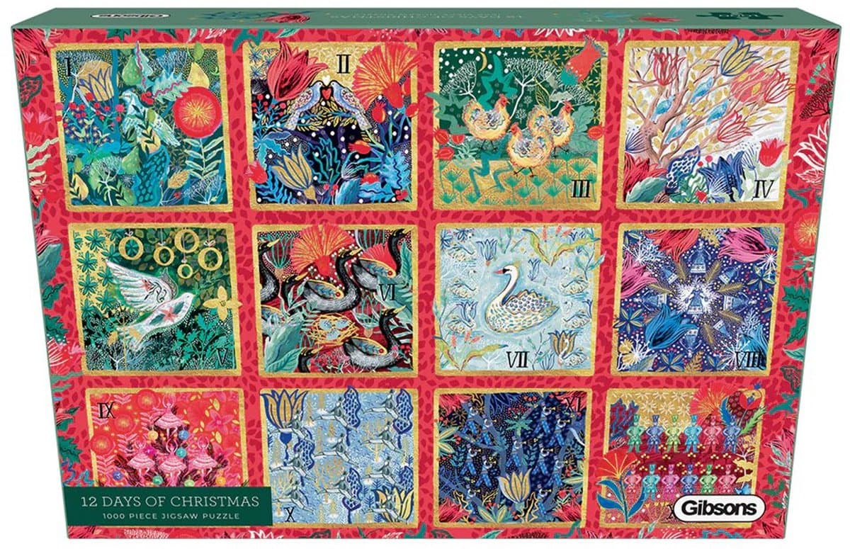 Gibsons - 12 Days of Christmas (door Emma Frances Grant) - 1000 stukjes 49×68cm (b×h) - Legpuzzel voor volwassenen