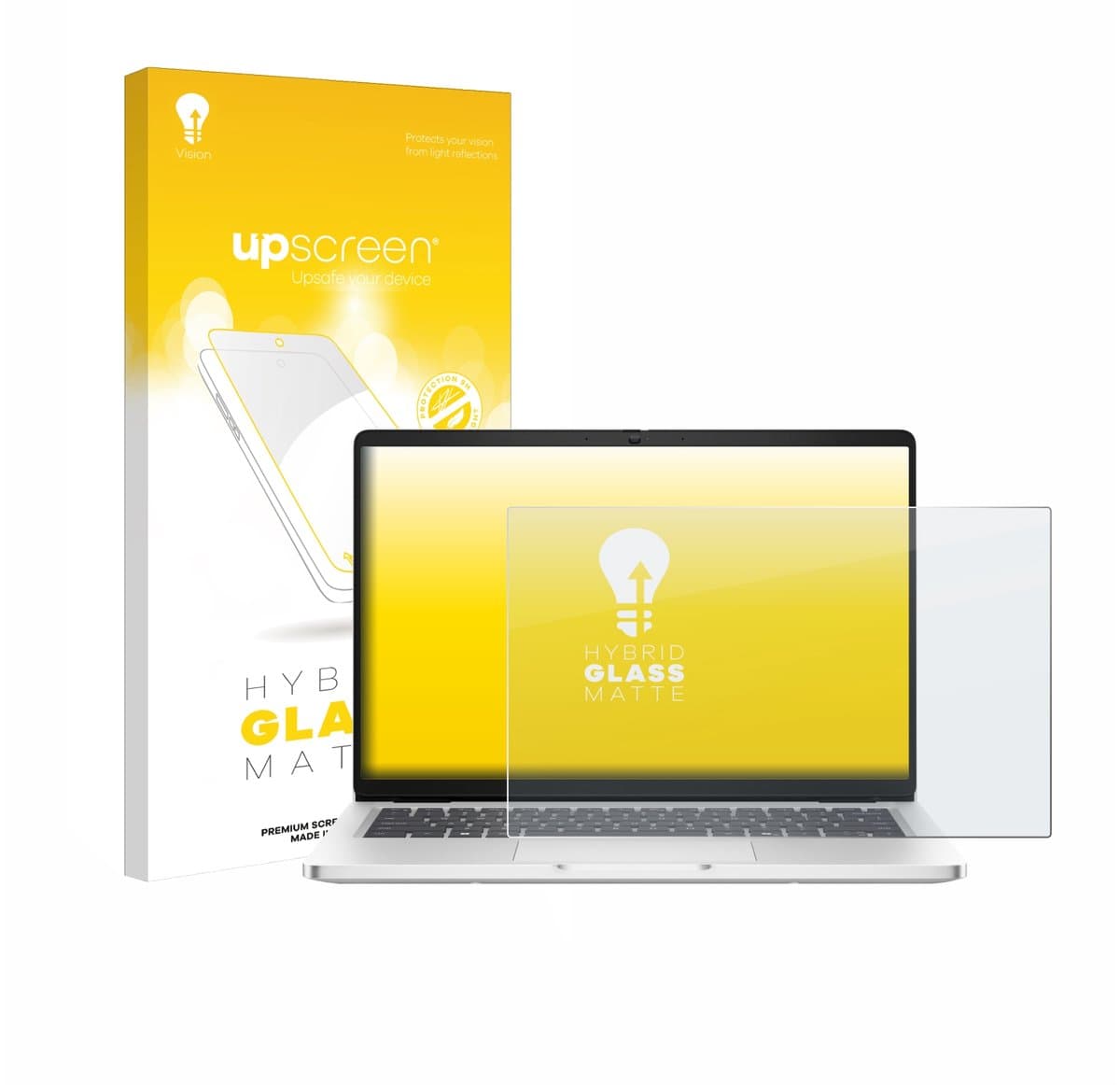 upscreen - Screenprotector voor Dell Pro 14 Premium PA14250 Touch 16:10 - Folie Beschermfolie Beschermglas matte