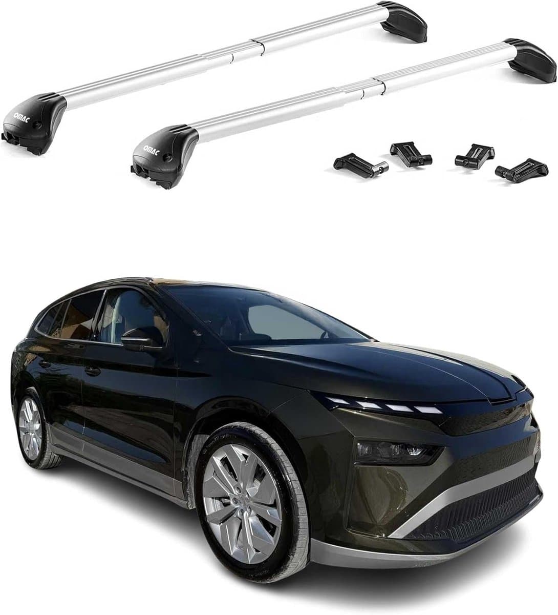 Dakdragers - Bagagedragers Auto - Vervoer Uitbreiden - TÜV Gecertificeerd - Maximale Belasting 100kg - Zilver