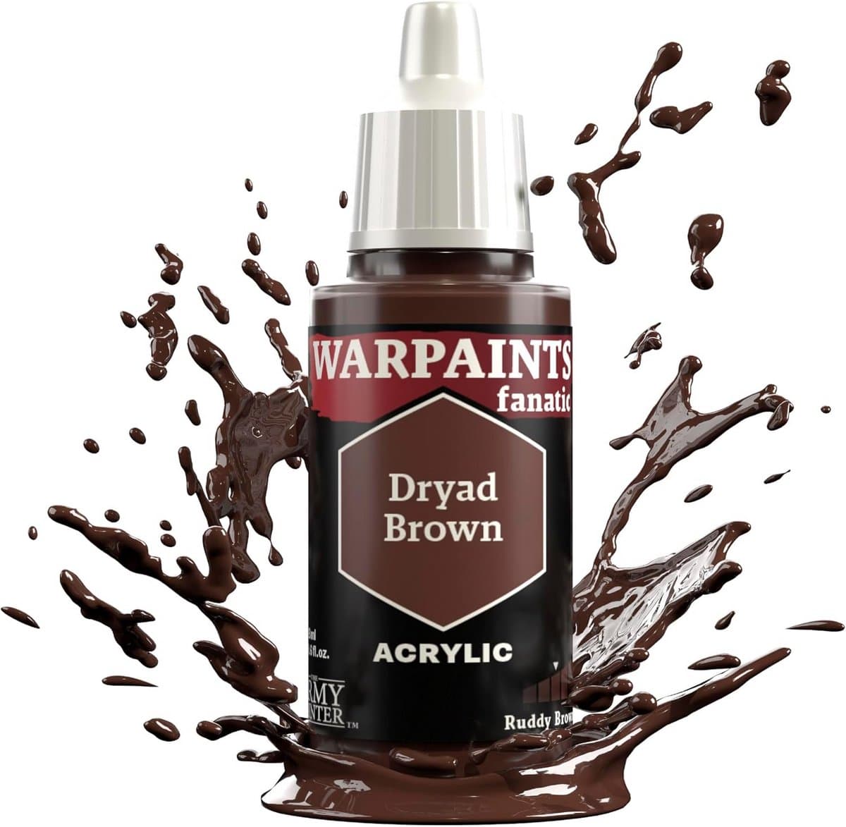 Acrylverf Miniaturen - Droge Kleur Leerbruin 18ml voor Tabletop en Modellen