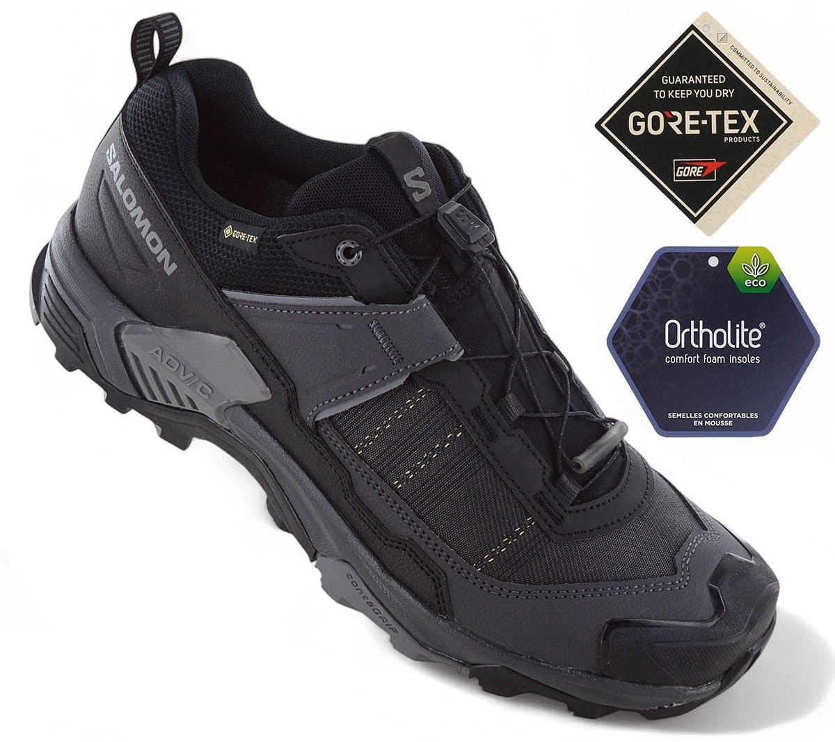 Salomon X ULTRA 5 GTX - GORE-TEX - Heren Wandelschoenen Outdoor schoenen Zwart 477255 - Maat EU 47 1/3 UK 12