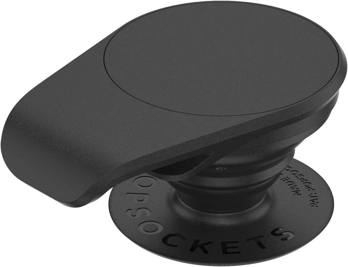 PopGrip met Flesopener en Stand voor Smartphones en Tablets - Zwart