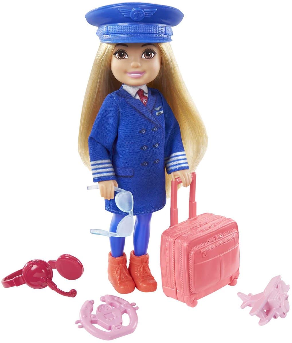 Mattel Barbie Chelsea Can Be Piloot - 15 cm Pop met Outfit en Accessoires