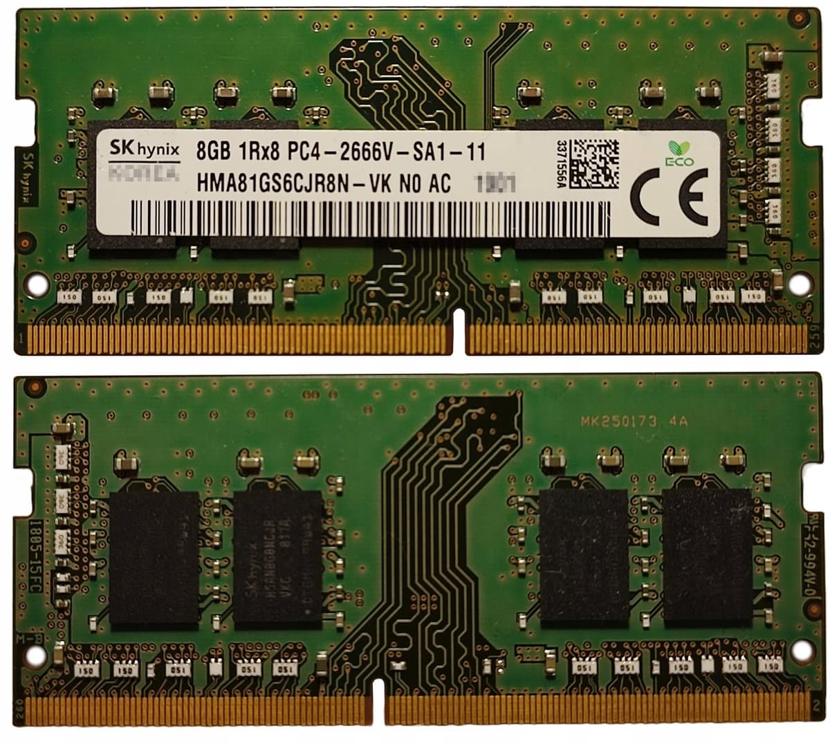 SK hynix HMA81GS6CJR8N-VK – 8GB DDR4 2666MHz SO-DIMM Laptop Geheugen – Betrouwbaar & Stabiel