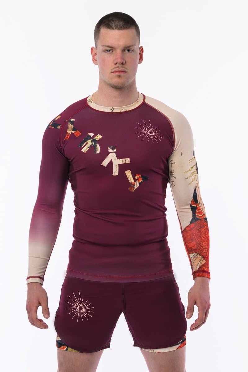 Energia Fightwear Akai - Longsleeve Rashguard S - MMA/BJJ - Heren/Dames - Bescherming Vechtsport