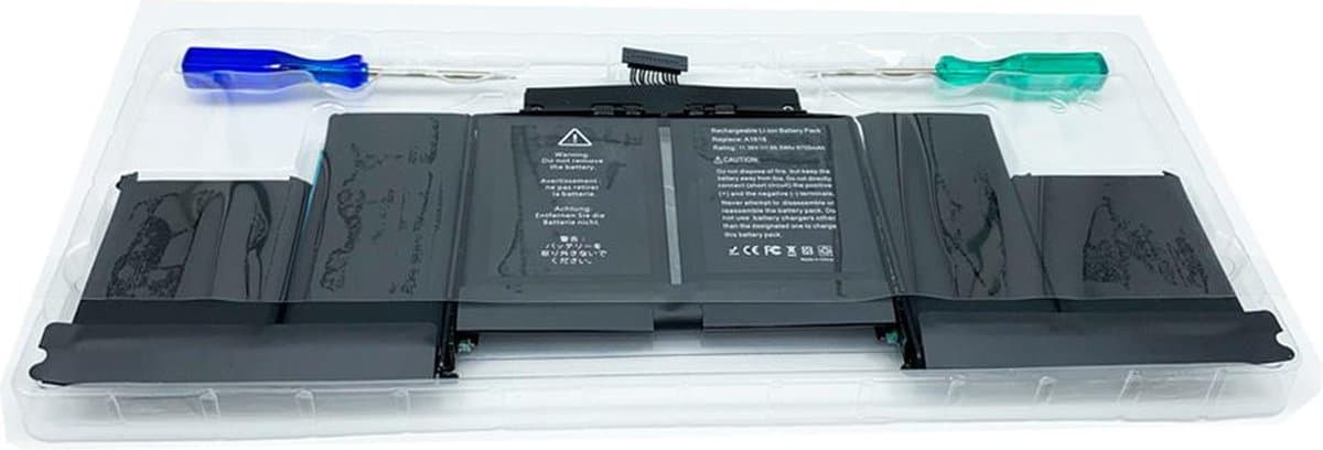 Compatible Accu geschikt voor o.a. Apple MacBook Pro A1398 / 2013-2015 - P/N: A1618 - A1494