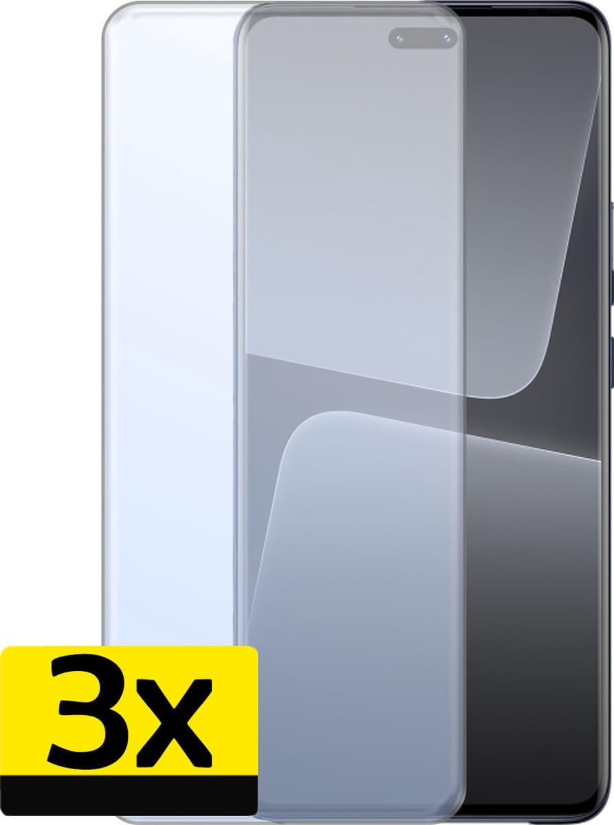 Screenprotector - Geschikt voor Xiaomi 13 Lite - 3 Stuks - Extra Sterk - Beschermglas - Gehard Glas - Tempered Glass - Screen Protector