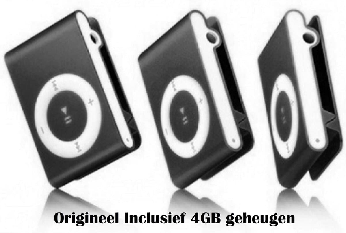 Mini MP3 speler met in-ear koptelefoon Zwart