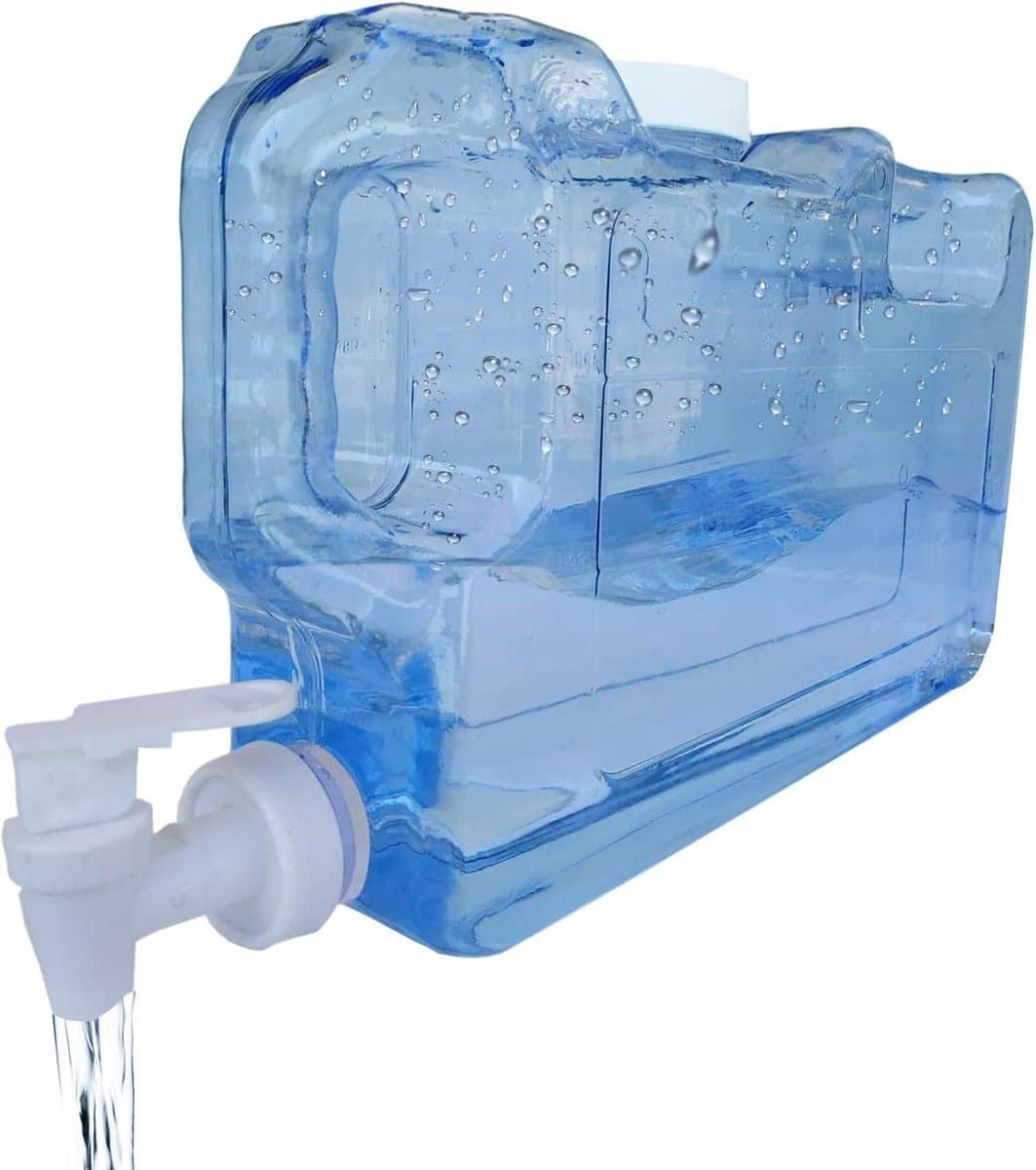 Drankdispenser voor koelkast, inhoud 4,2 l, herbruikbaar, BPA-vrij, dubbele ergonomische handgreep, waterdispenser, drankdispenser, camping, kantoor