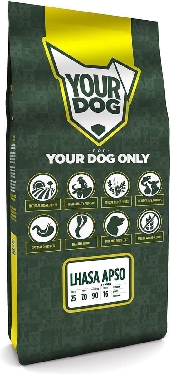 Yourdog Lhasa apso - Hondenbrokken - Senior - 12 kg