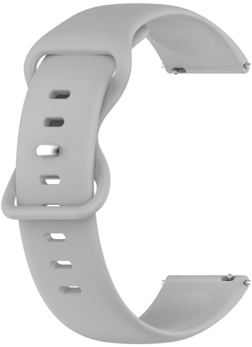 Voor Garmin VivoActive3 20mm Solid Color Silicone Watch Band (grijs)