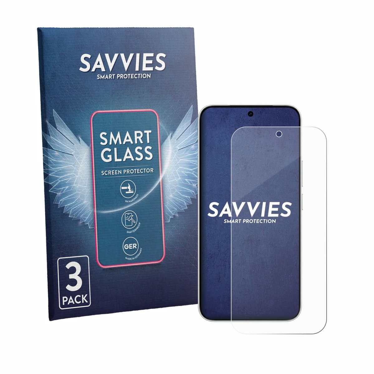 3 Stuks Savvies Screenprotector - geschikt voor Vivo S60 Vitality - beschermfolie glas transparant