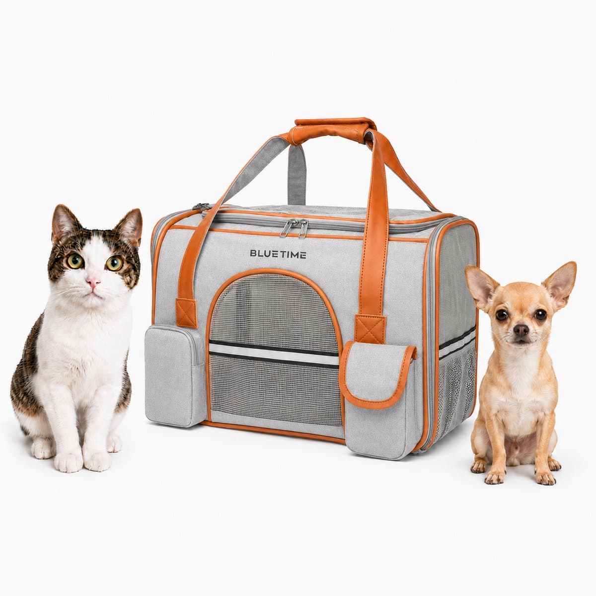 BlueTime - Draagtas Hond - Draagtas Kat - Hondentas - Kattentas - Reismand kat - Reistas hond - Draagzak kat - Reistas kat - Reismand hond - Draagzak kat - Reismand Kat - Draagzak Hond - Rugzak Hond