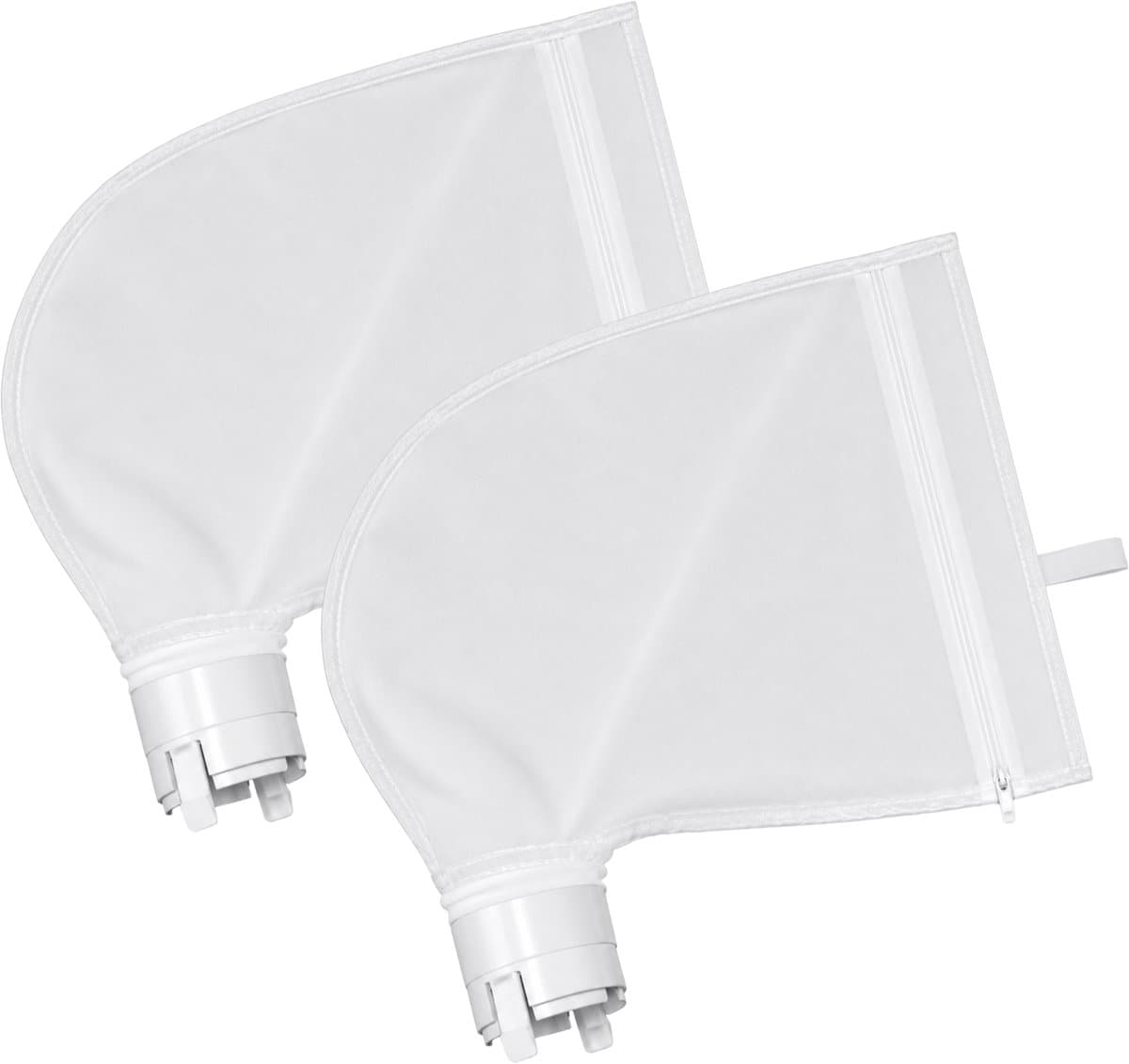 Set van 2 filterzakken voor Polaris 360 en Polaris 380 - Reservefilterzakken voor zwembadrobots met ritssluiting - Filterzak met ribben, compatibel met Phonillico®